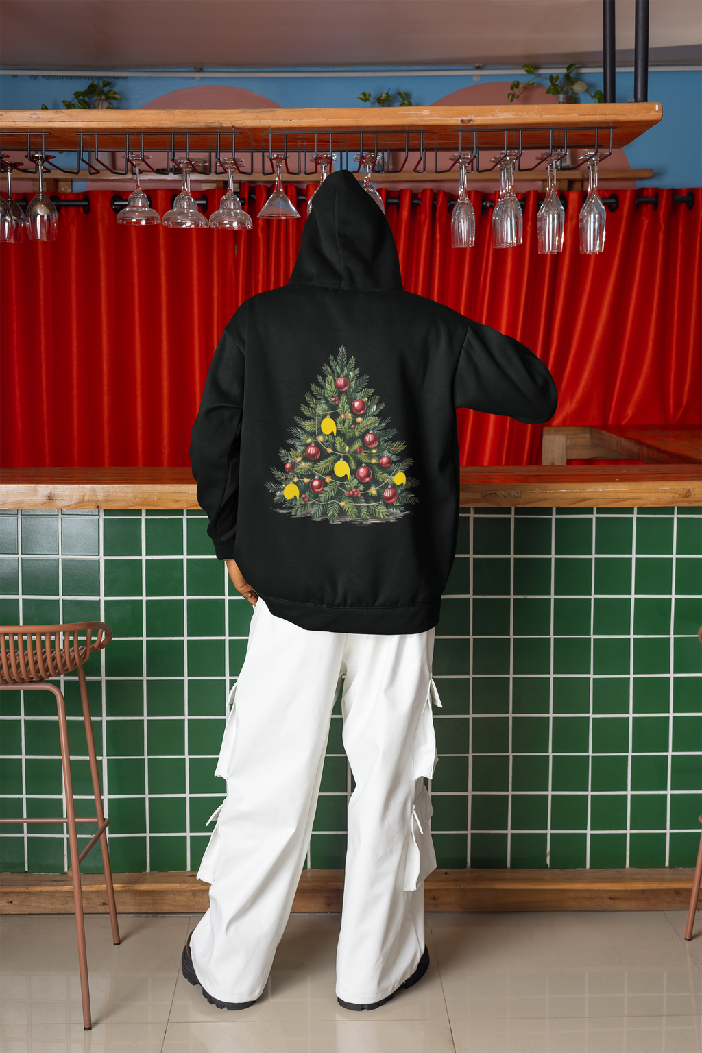 Oversized Hoodie Christmas Tree