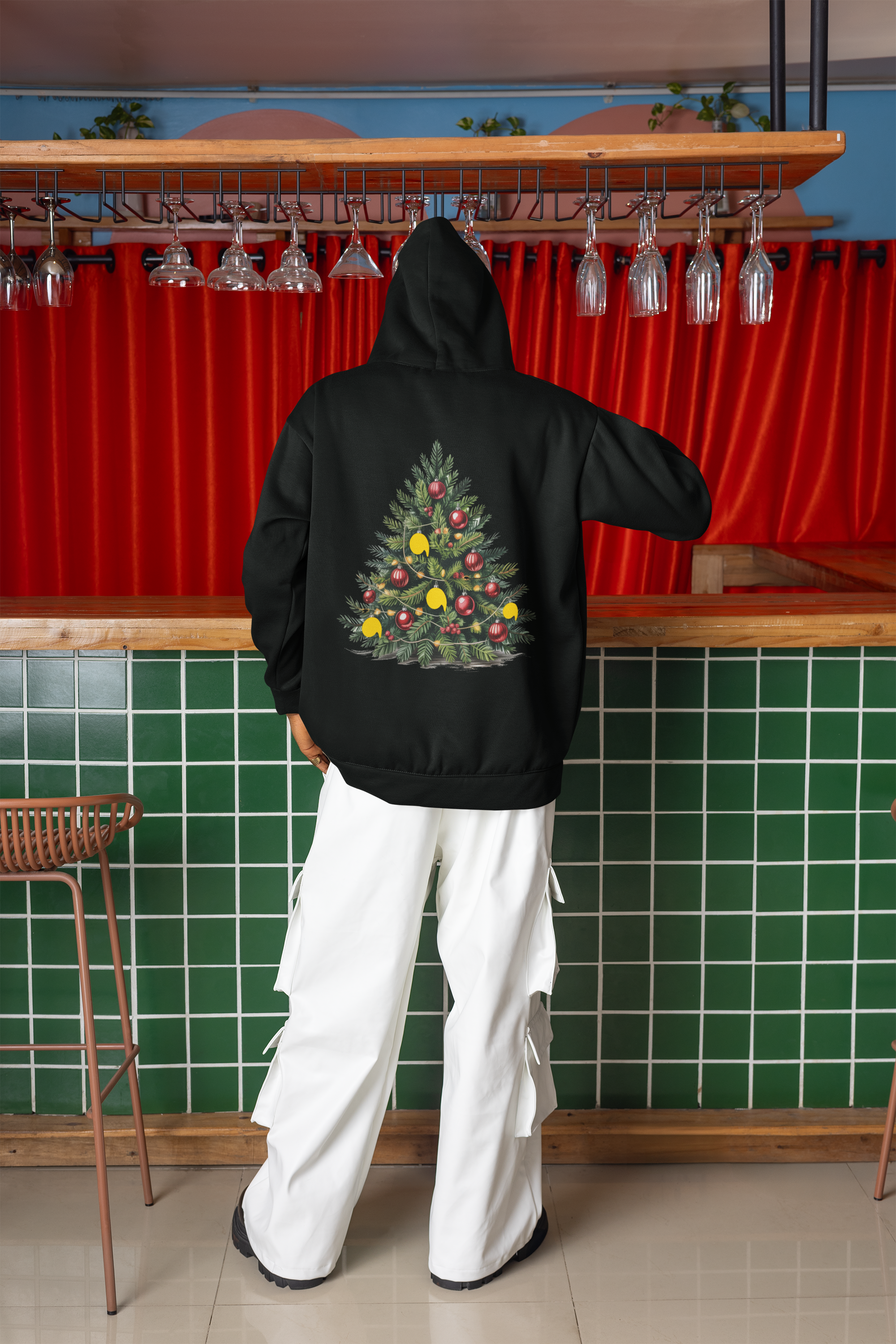 Oversized Hoodie Christmas Tree