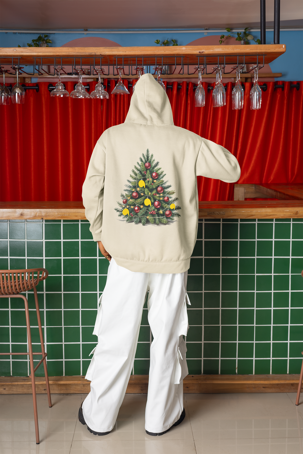 Oversized Hoodie Christmas Tree