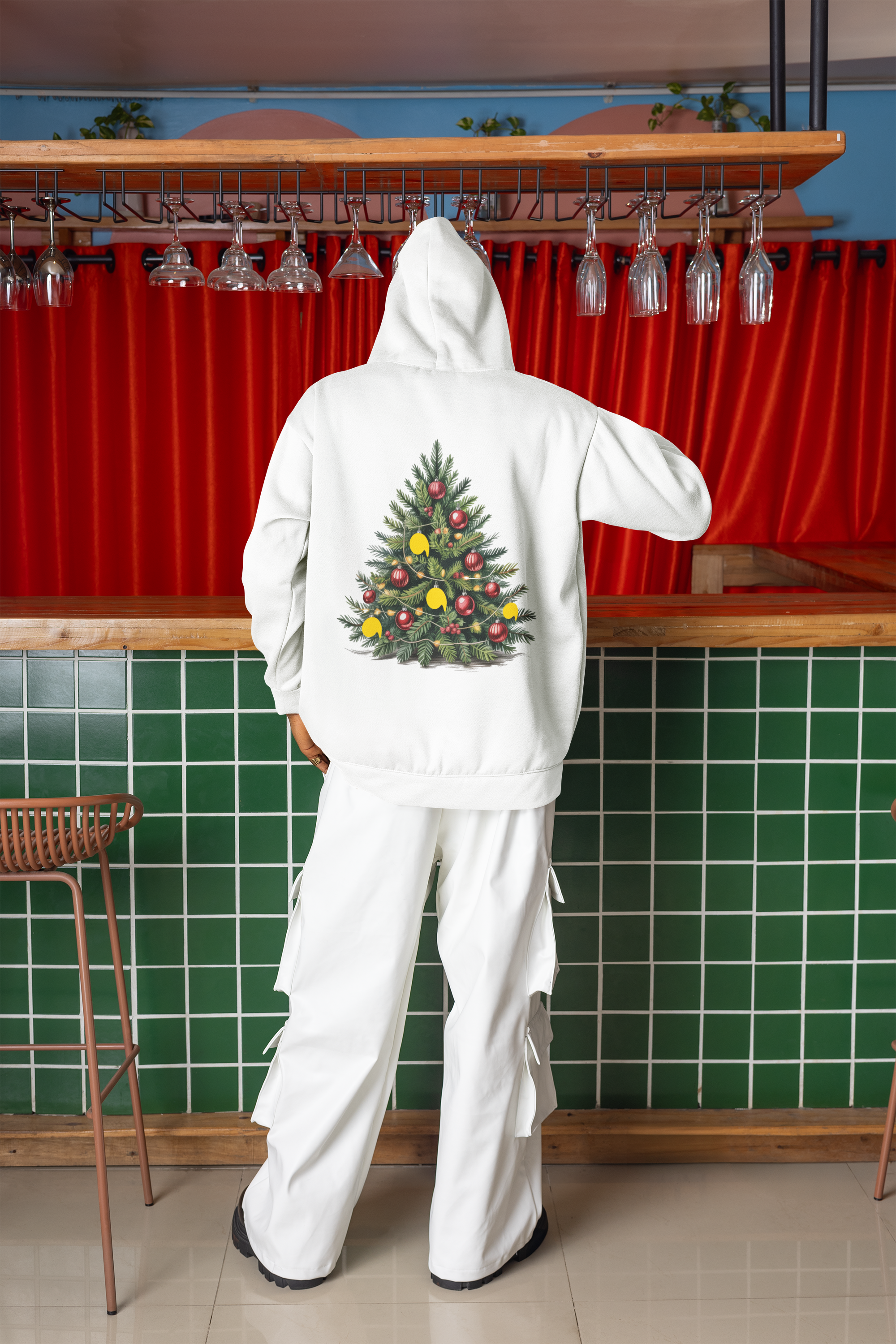 Oversized Hoodie Christmas Tree