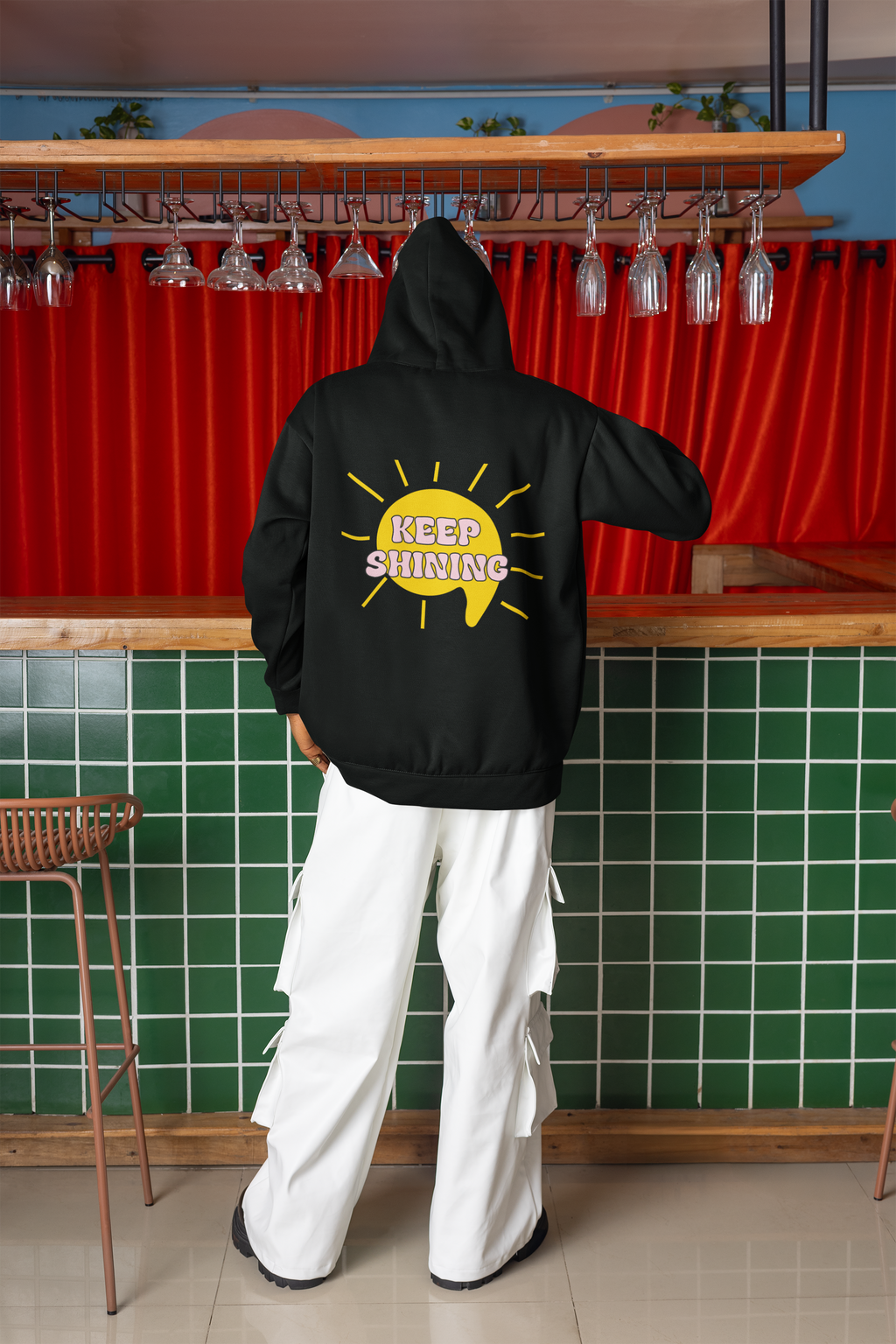 Oversized Hoodie Keep Shining