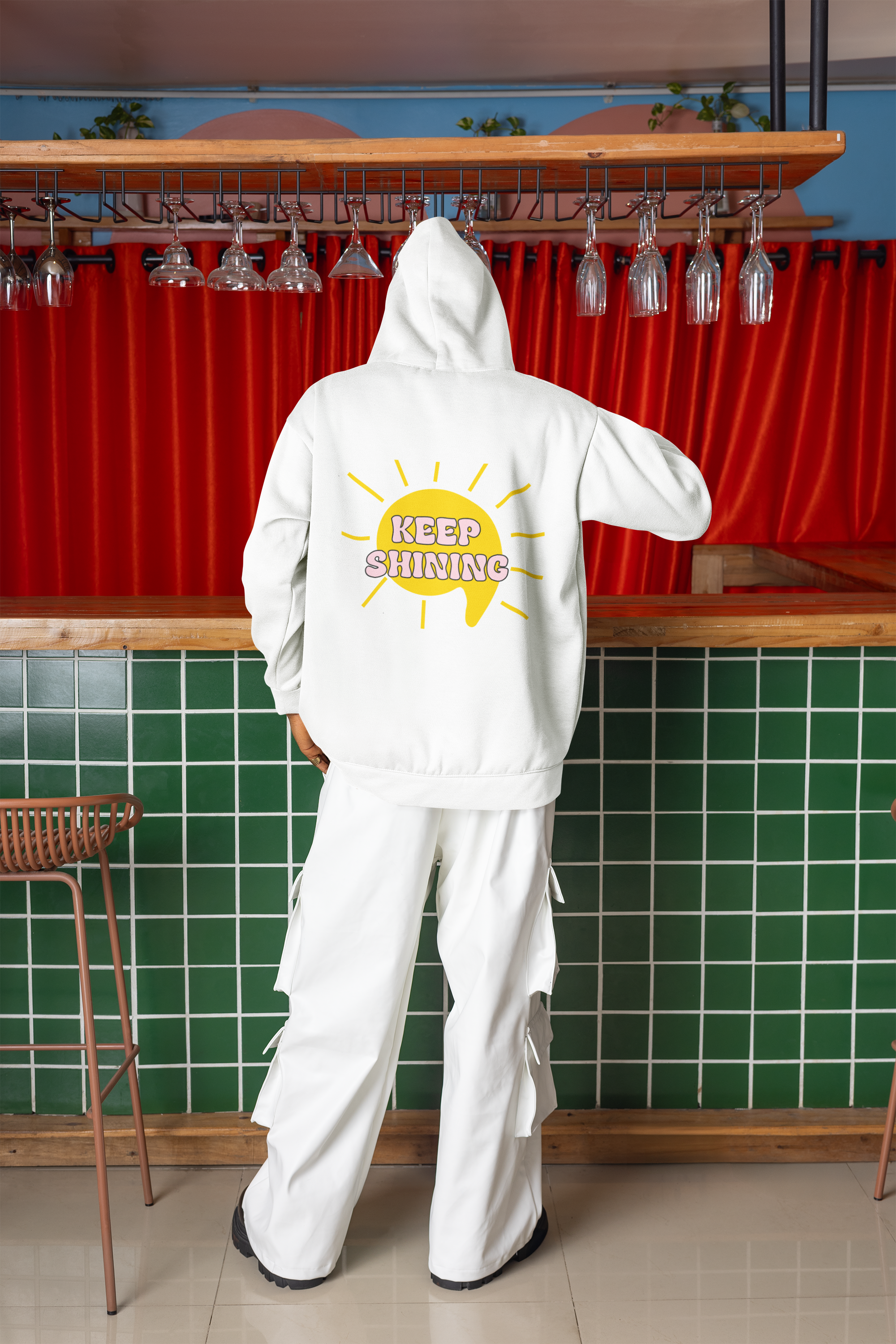 Oversized Hoodie Keep Shining