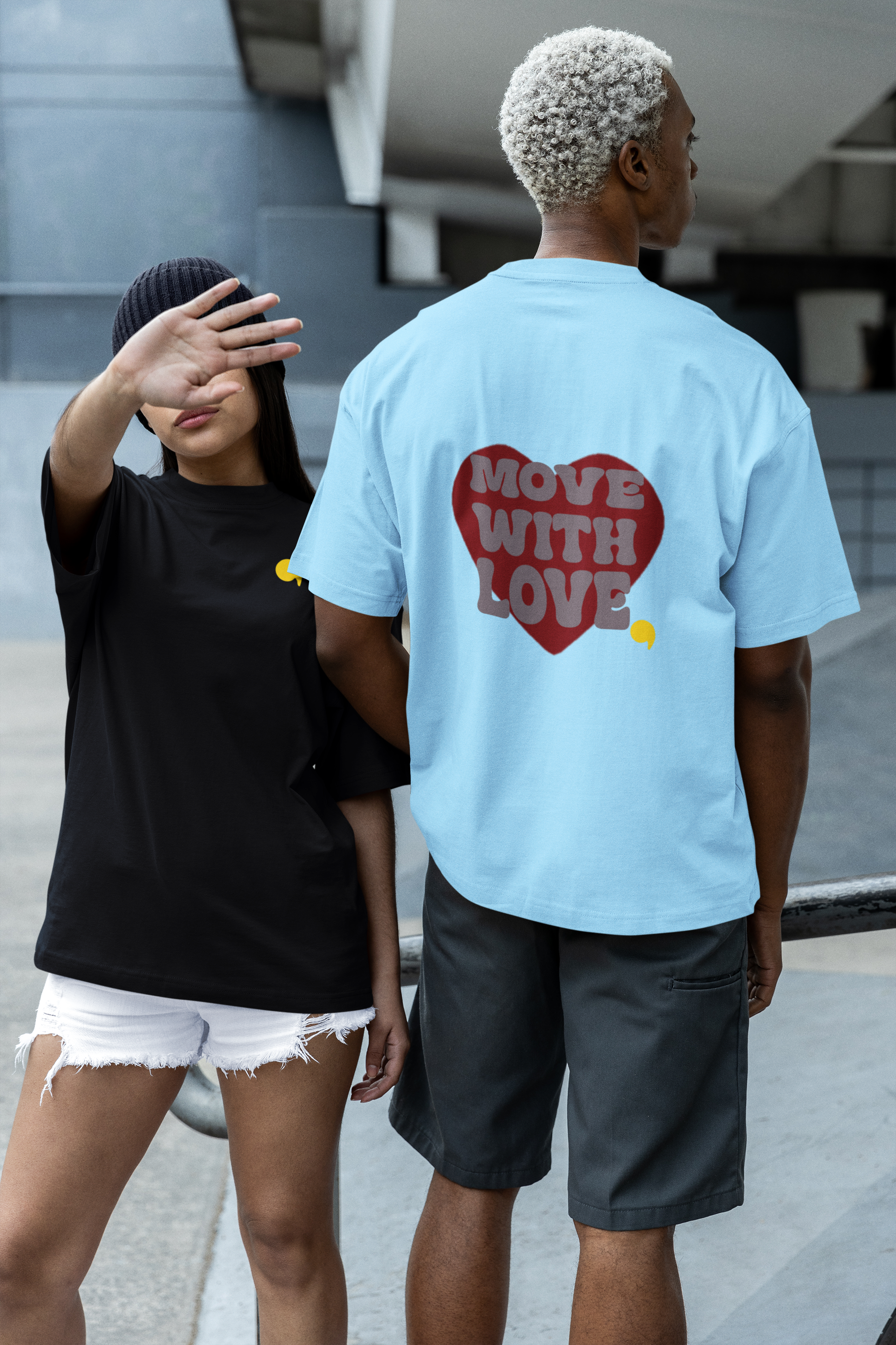 Oversized Shirt Move with Love