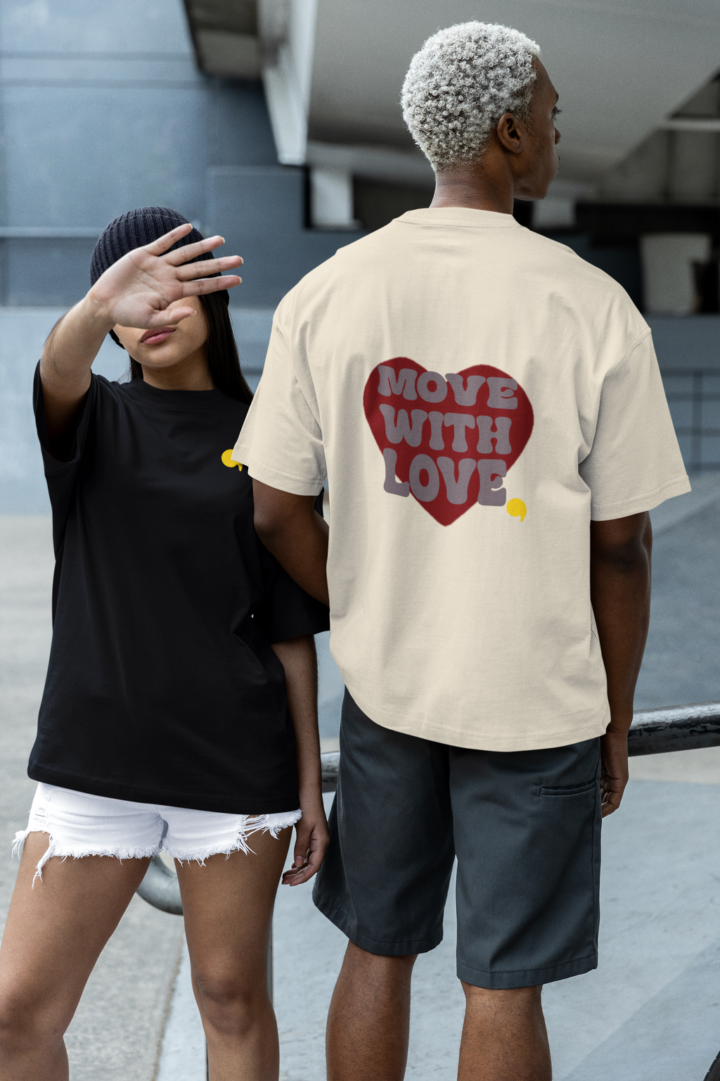 Oversized Shirt Move with Love