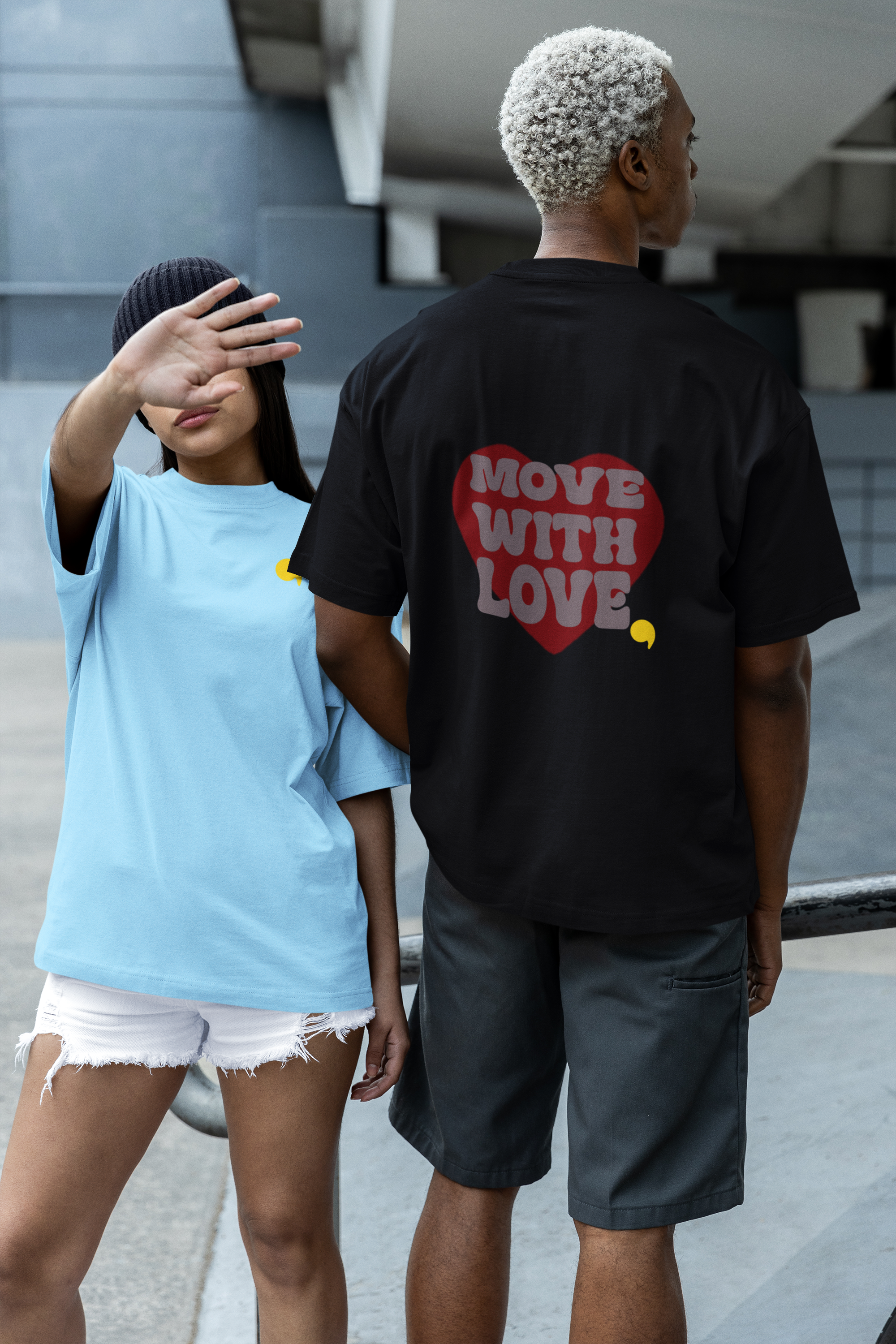 Oversized Shirt Move with Love