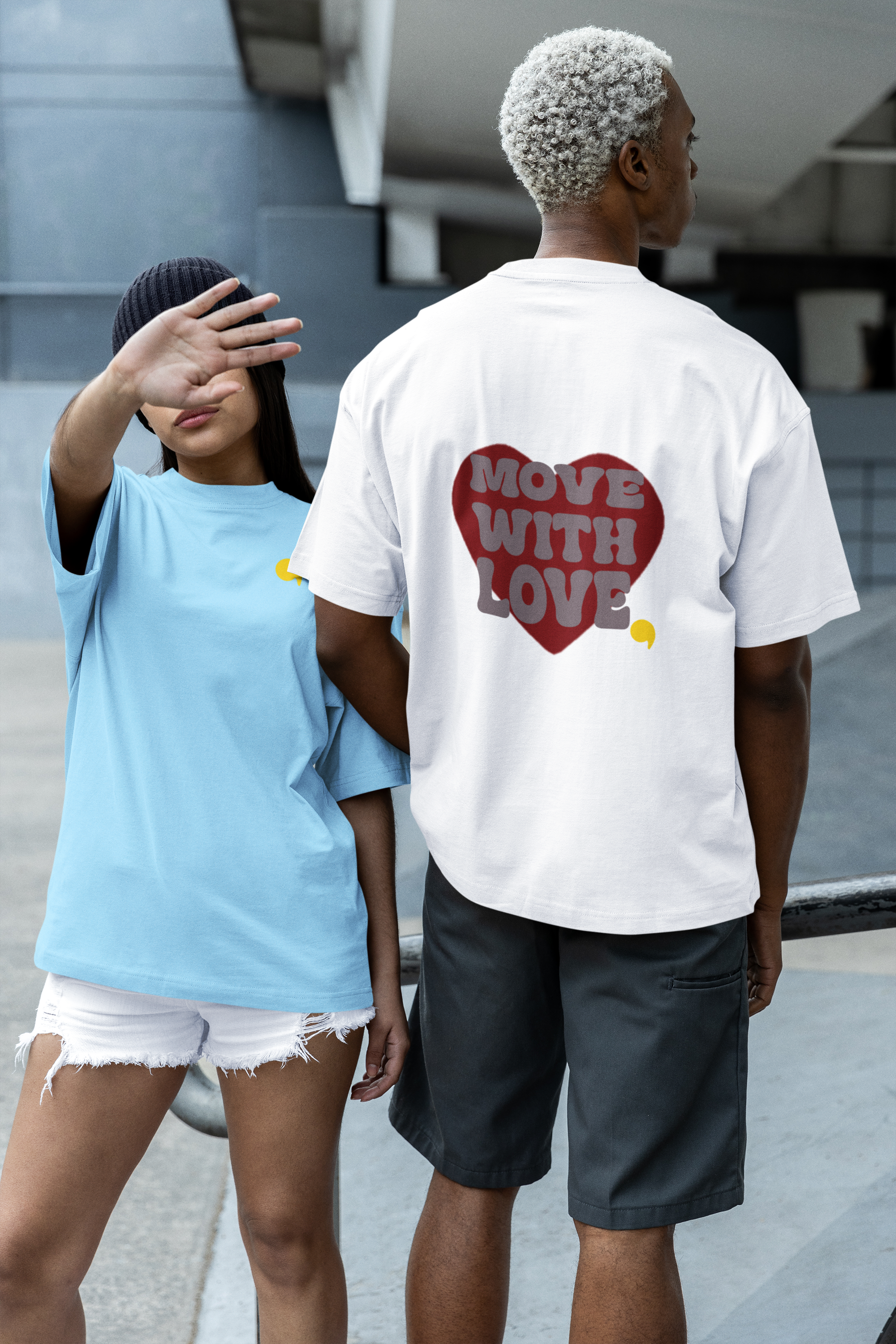 Oversized Shirt Move with Love