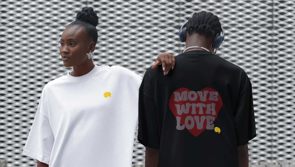 Premium  Oversize Blast MOVE WITH LOVE